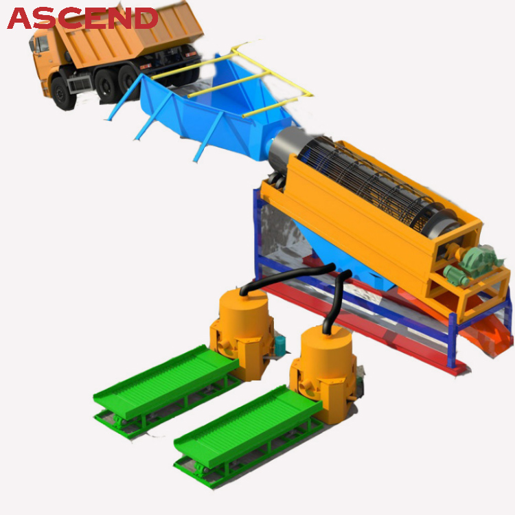 China Portabel Alluvial Placer Gold Washing Plant Trommel Sluice Box  factory and suppliers | Ascend